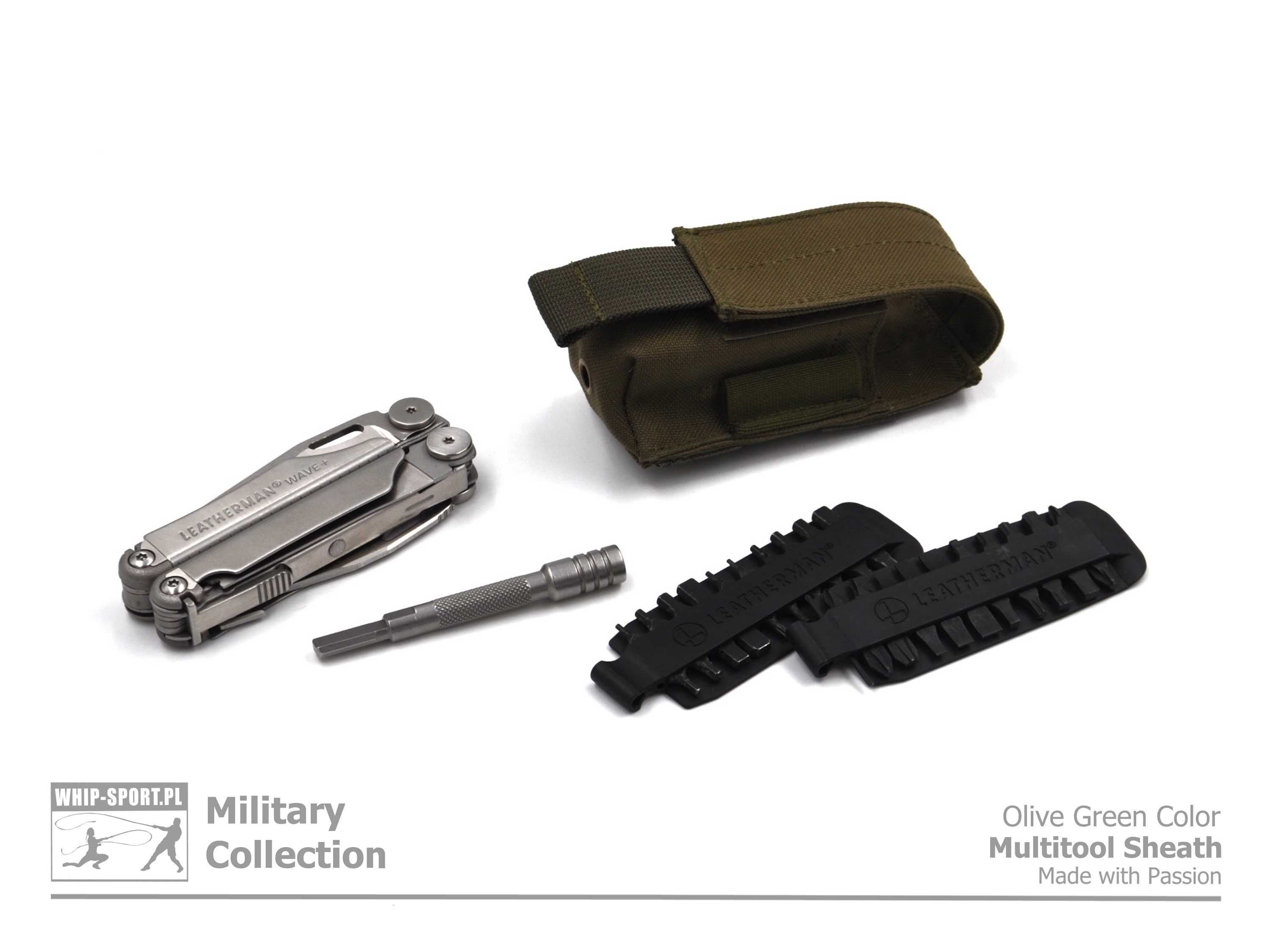 Kieszeń na Multitool Leatherman Wave Plus i zestaw Bit Kit - Olive