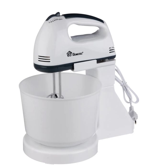 Міксер Domotec MS-1366 с чашею блендер  тестомес 200Вт миксер с чашей