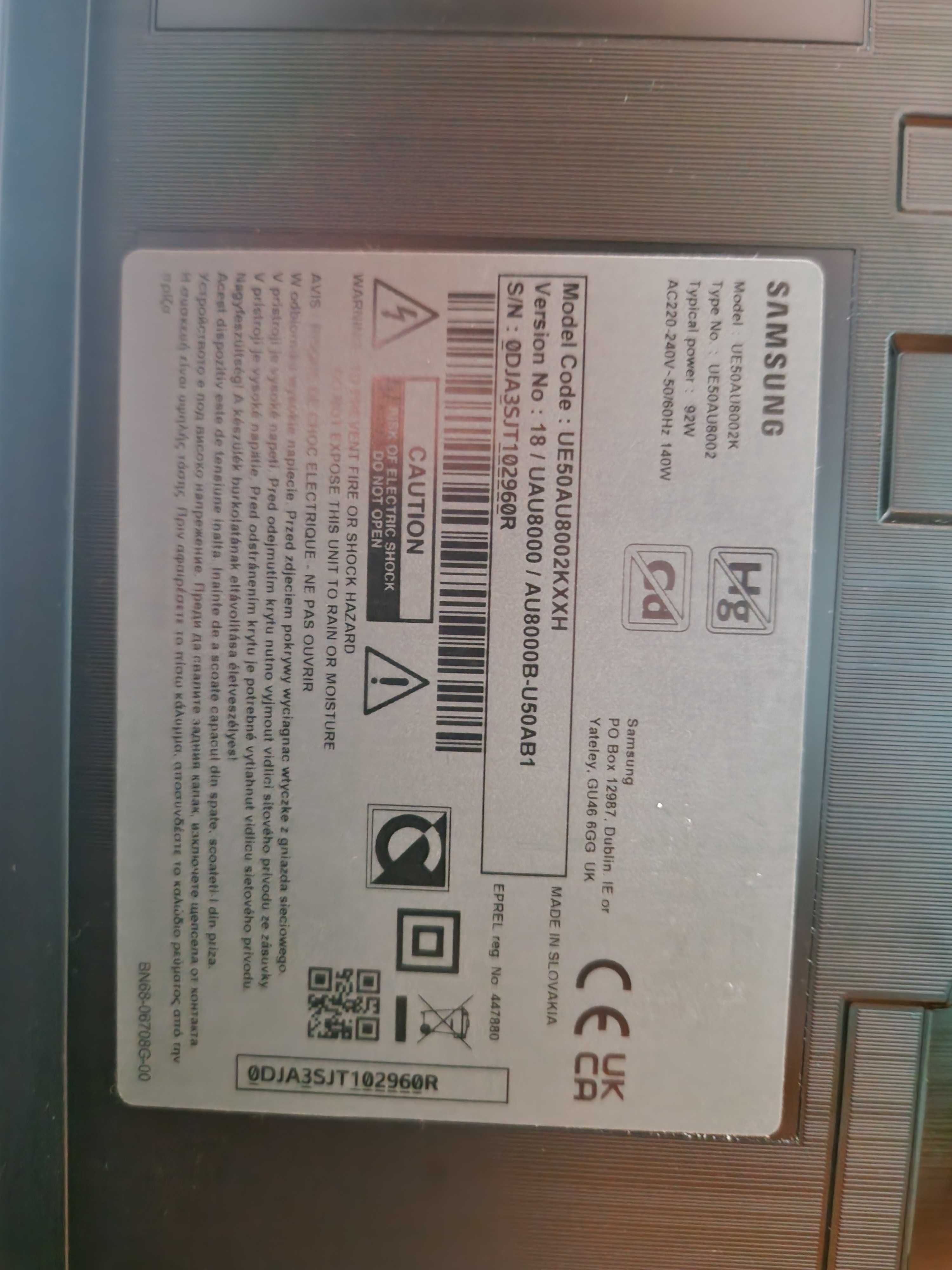 TV SAMSUNG 50" uszkodzony na częsci