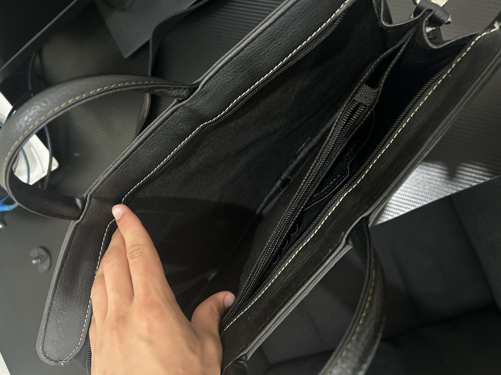 bolsa com alça em couro nunca usada