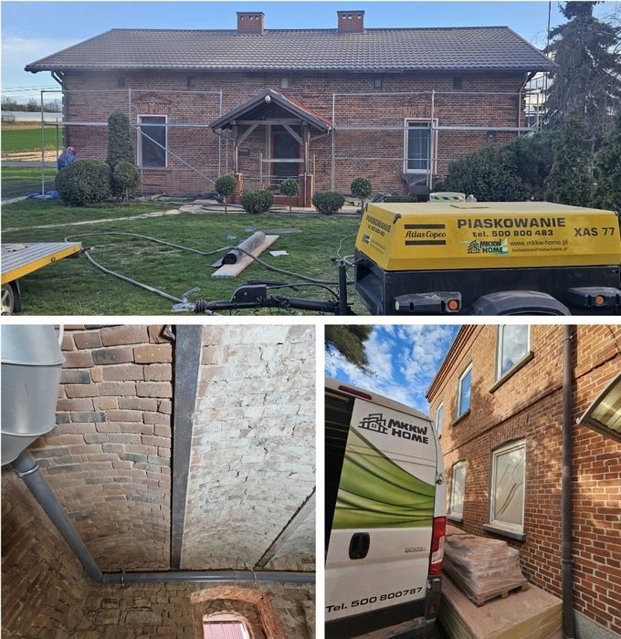 Piaskowanie sodowanie cegly Impregnacja Malowanie przemyslowe