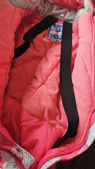 Зимовий комбінезон Lassye , теплий комбінезон , рожевий комбінезон