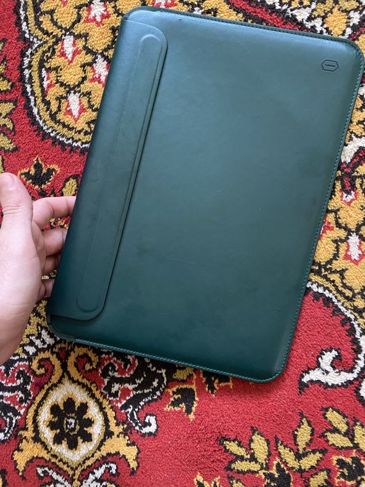 Кожаная сумка для Macbook pro 13- 14, чехол , накладка кожаная
