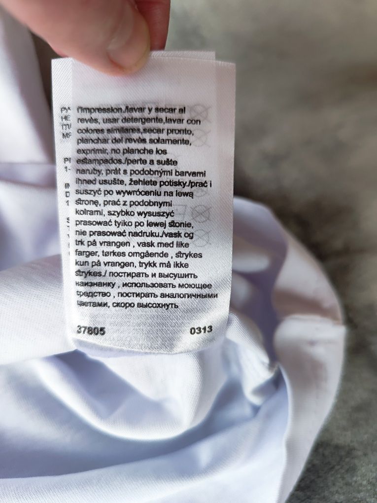 Koszulka męska T-shirt męski Lacoste biały nowy