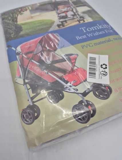 Przezroczysta Folia Przeciwdeszczowa na Wózek Spacerowy Uniwersalna