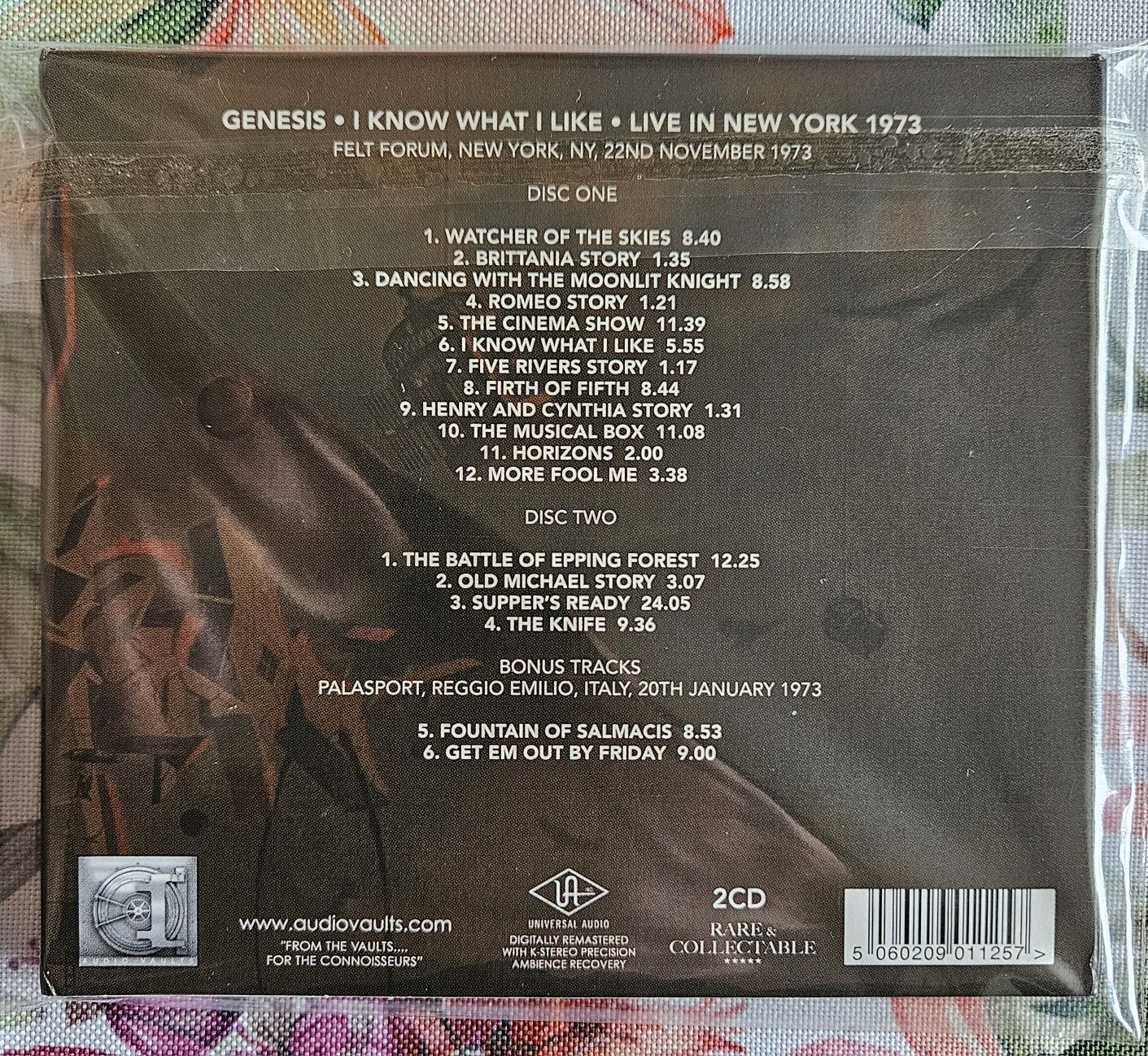 Genesis : I Know What I Like: Live in New York 1973 CD 2 discs (2024)