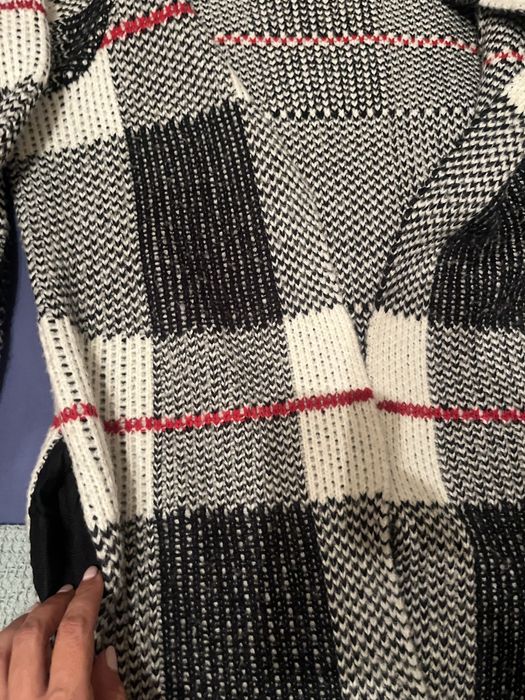 Casaco  Morgan senhora preto branco cinza e vermelho