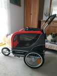 Przyczepka rowerowa dla psa - 20 kg - odblaski - plandeka