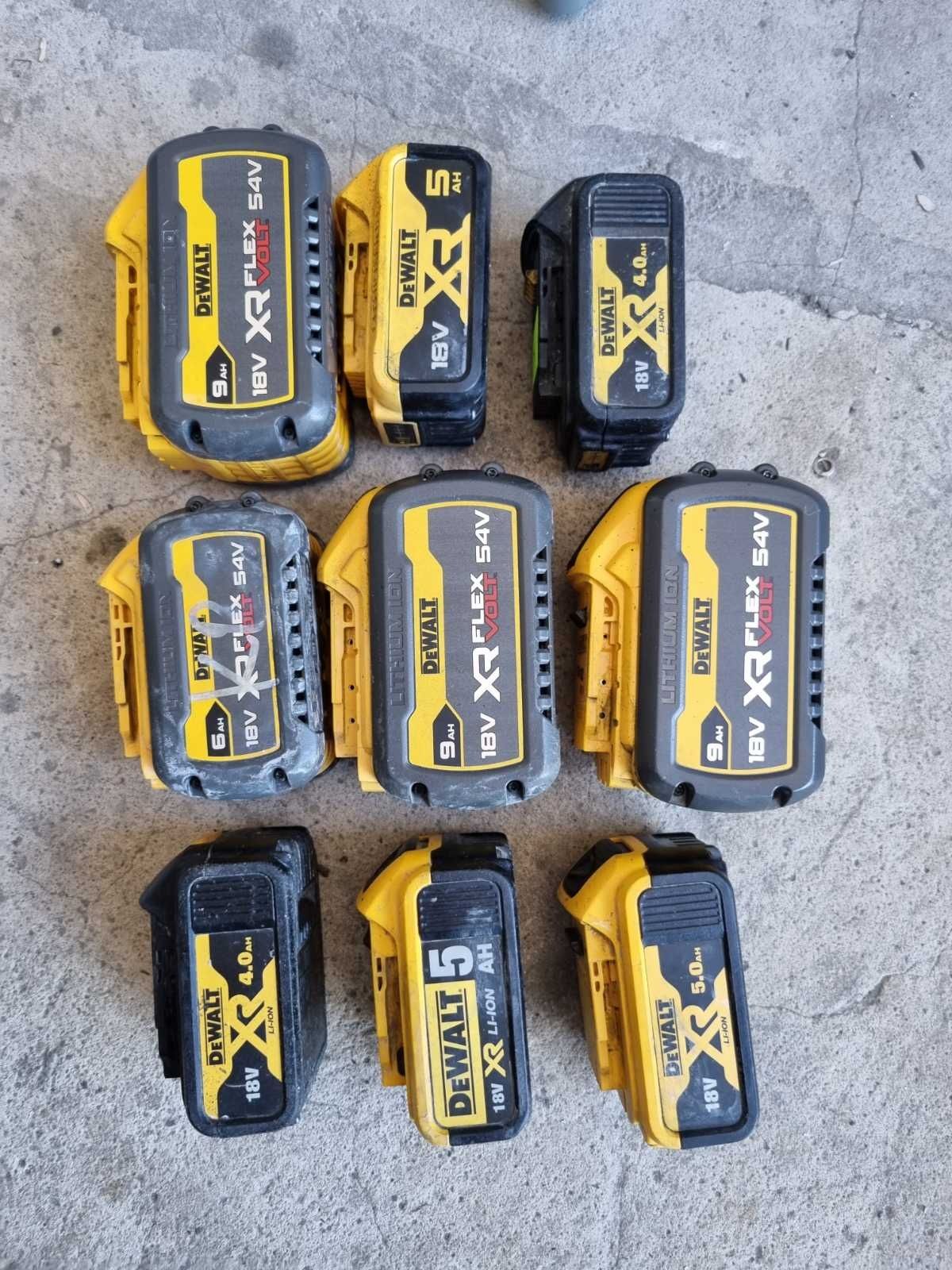 Батарея Dewalt 18V від 4 до 9 Ah