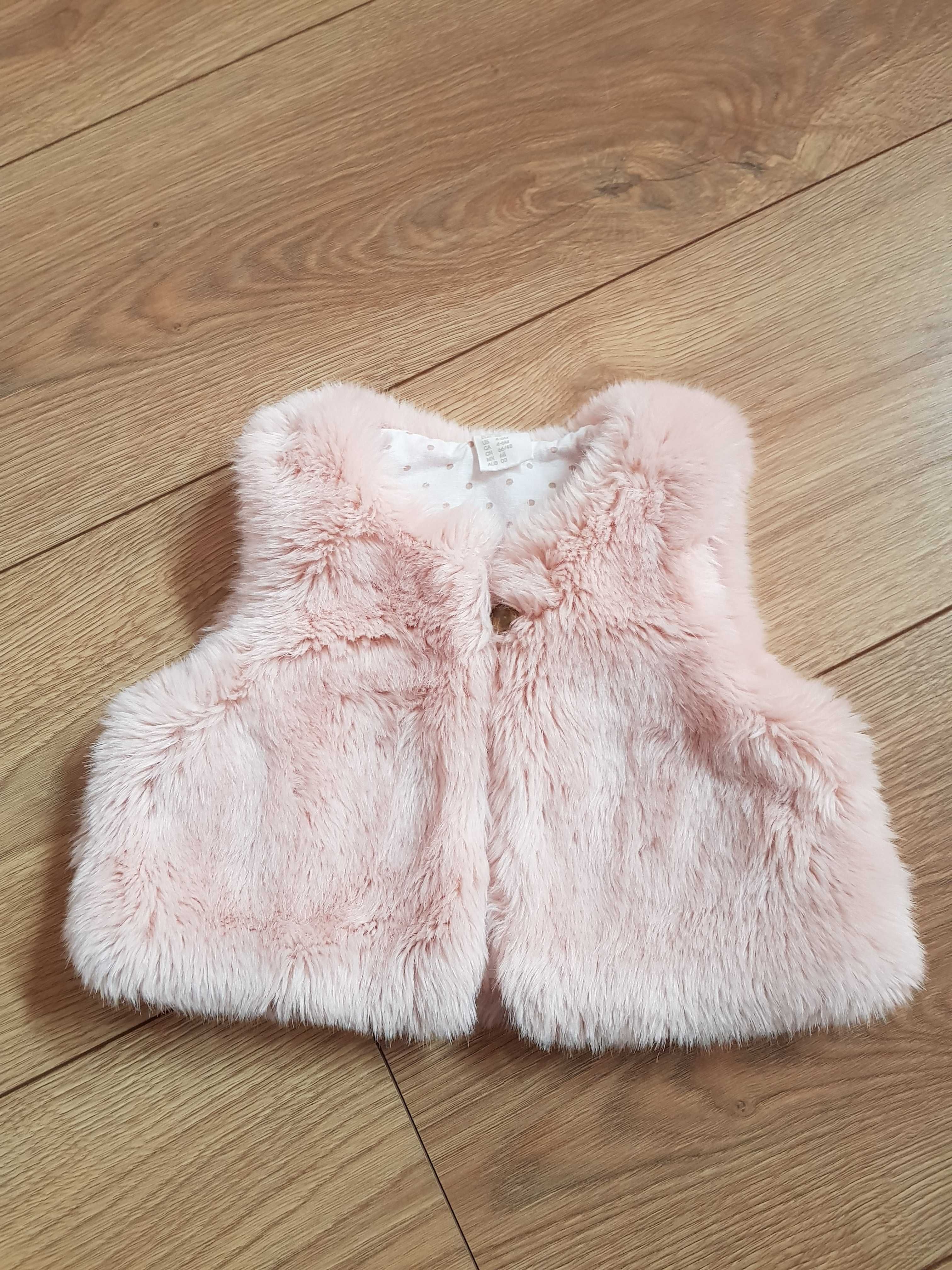Kamizelka, futerko H&M rozm.68