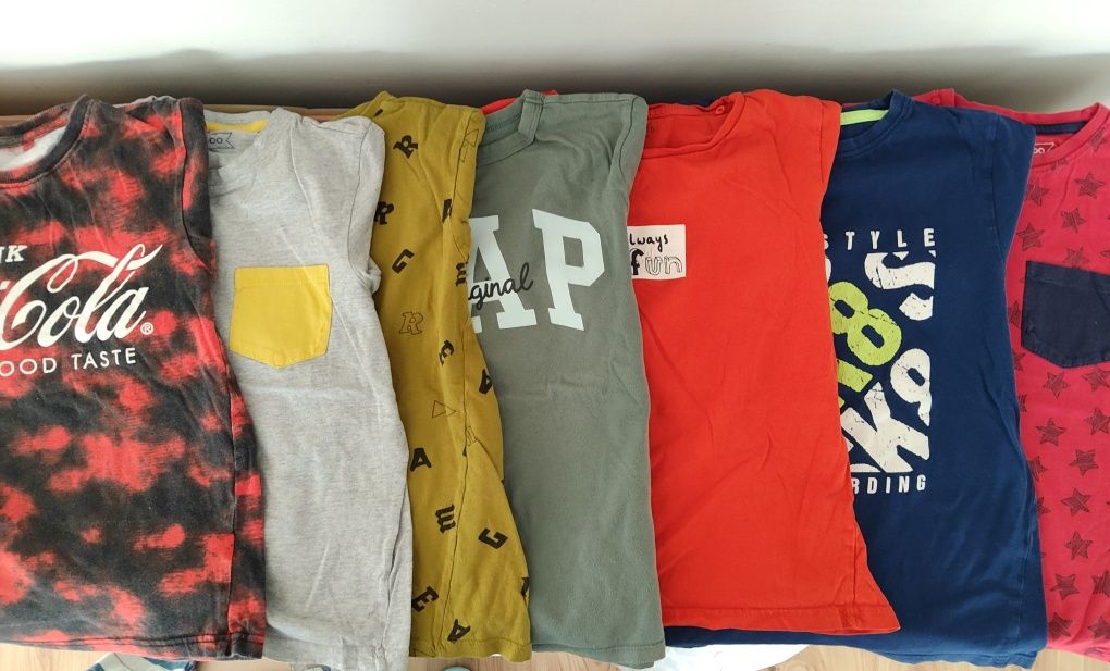 Bluzki t-shirty 7 sztuk
