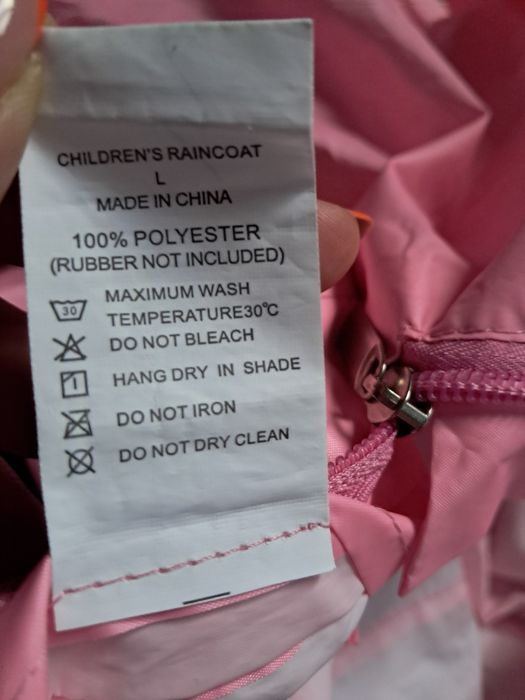 Kombinezon przeciwdeszczowy dziewczęcy nieocieplony 5-7 lat 116-122