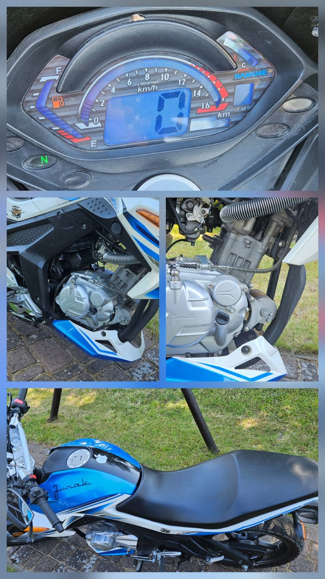 Junak RS 125 PRO 2016r wydech Akrapović