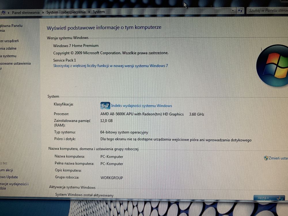 Komputer Optimus do gier 12GB RAM GT 730 SSD+HDD