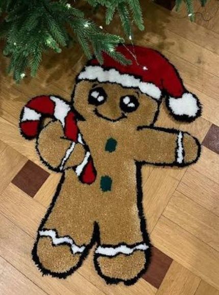 Новогодние тафтинговые коврики