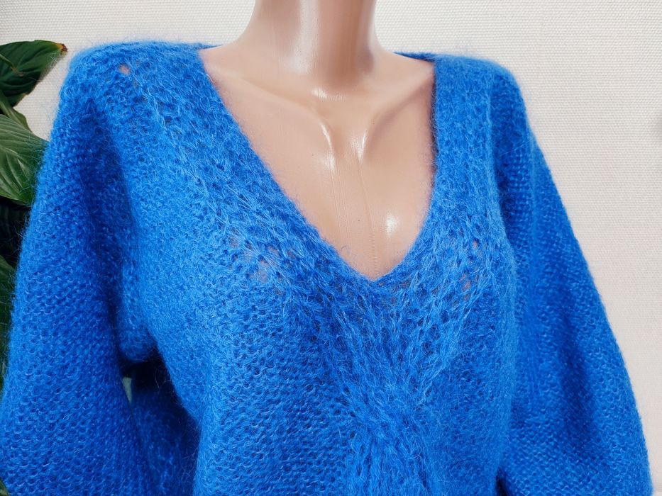 Свитер оверсайз / кофта вязанная мохеровая