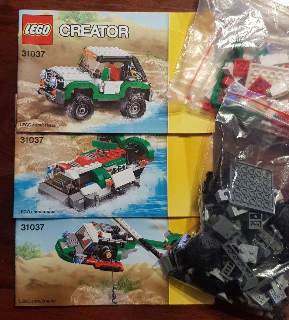 Lego Creator 31037 Jeep,poduszkowiec,helikopter