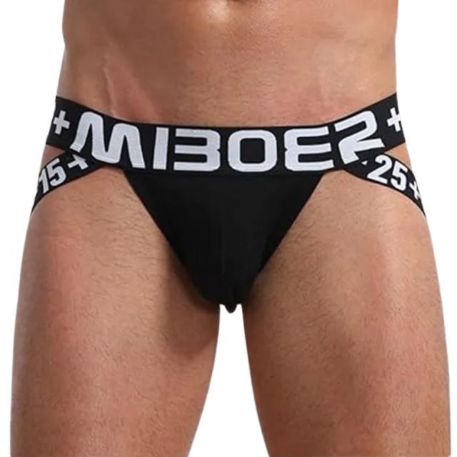 Męskie Otwarte Slipy MIBOER Młodzieżowe Jockstrapy Dla Sportowców - XL
