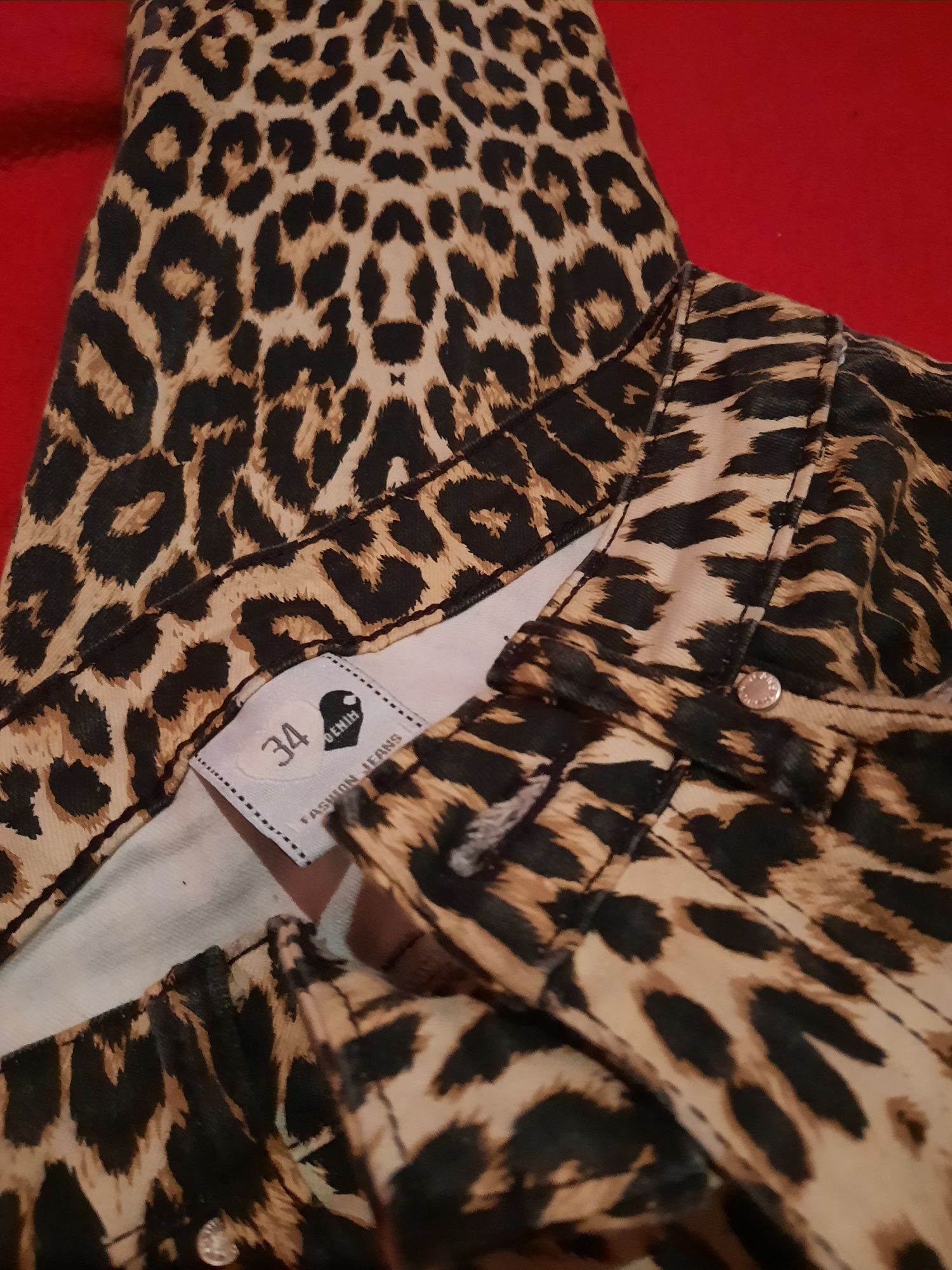 Calças Leopardo skinny