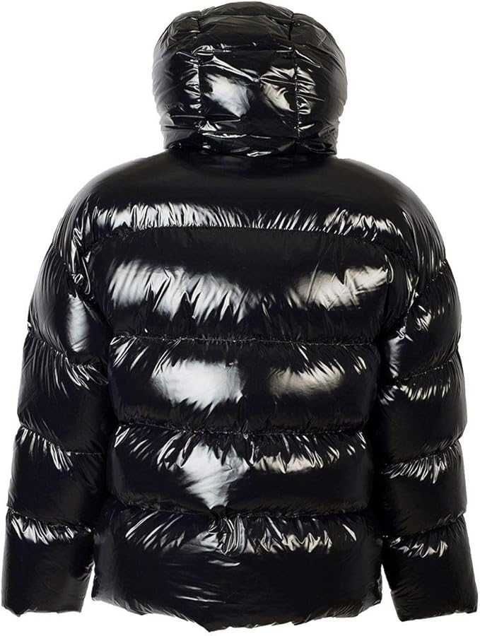 DSQUARED2 luksusowa męska kurtka puchowa z kapturem glossy finish