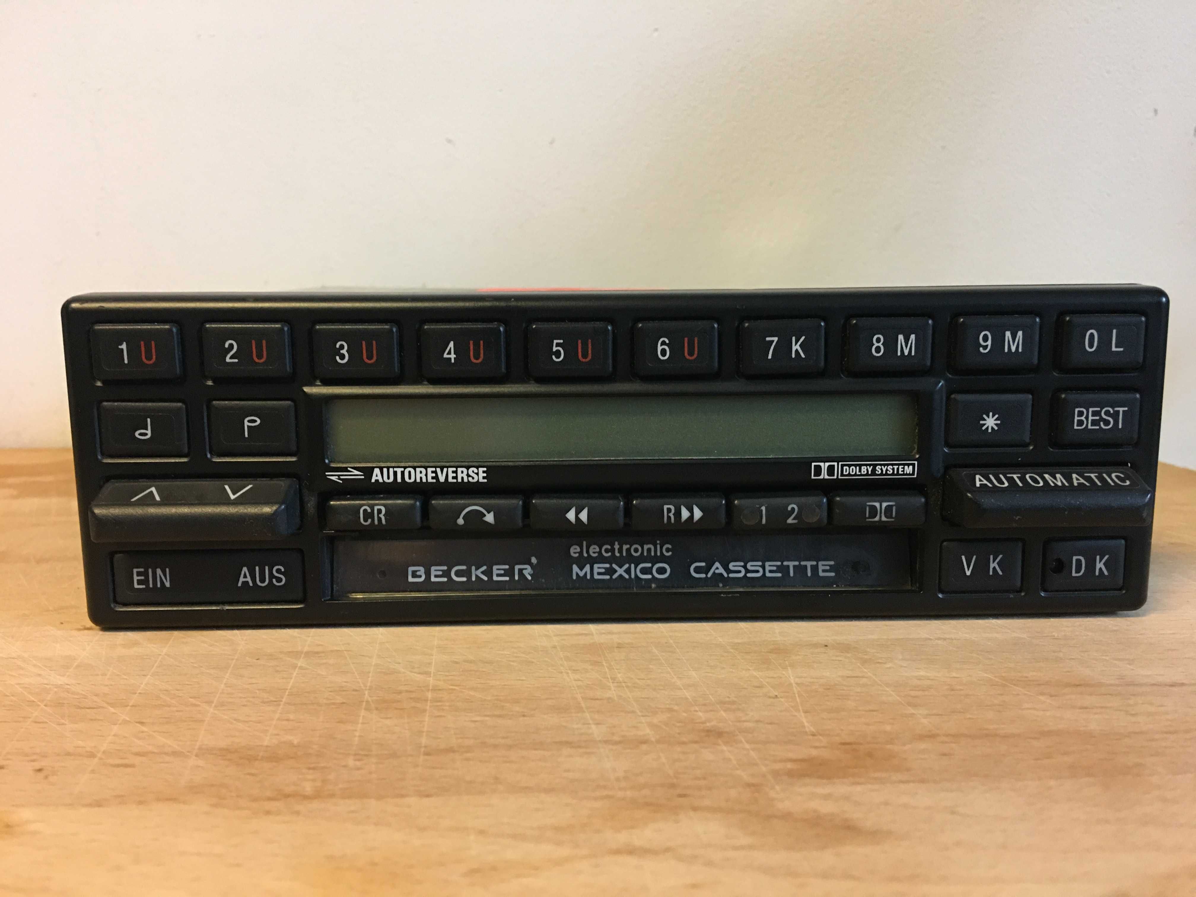 Radio Becker Mexico Cassette Electronic ,AUX , Bluetooth