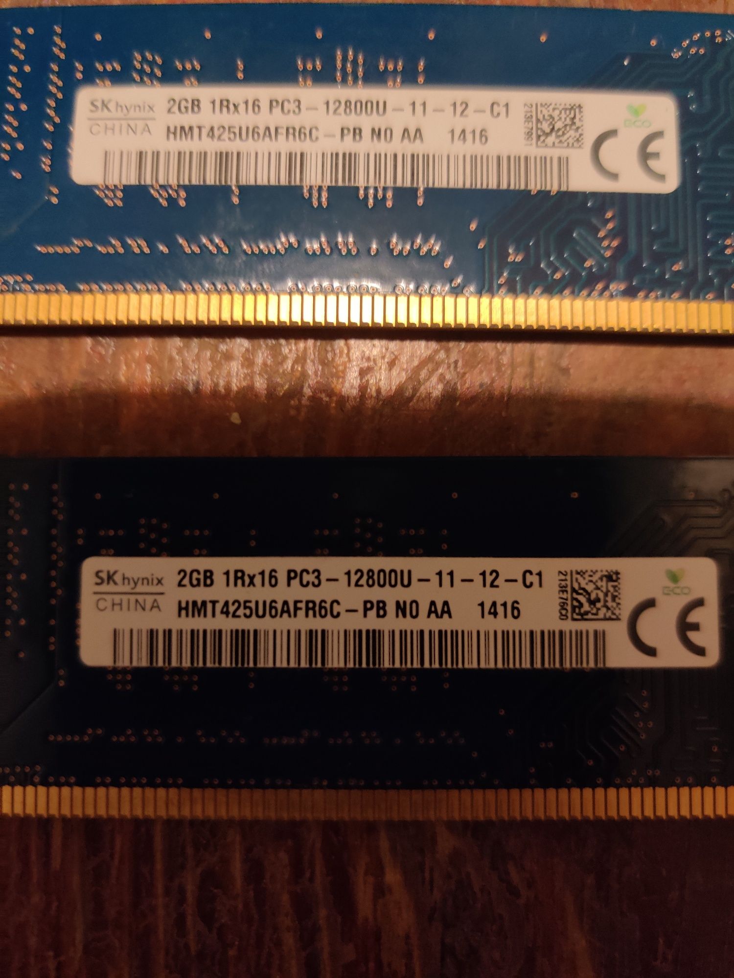 Pamięć RAM DDR3 Hynix 2x2GB PC3 HMT425U6AFR6C 4GB