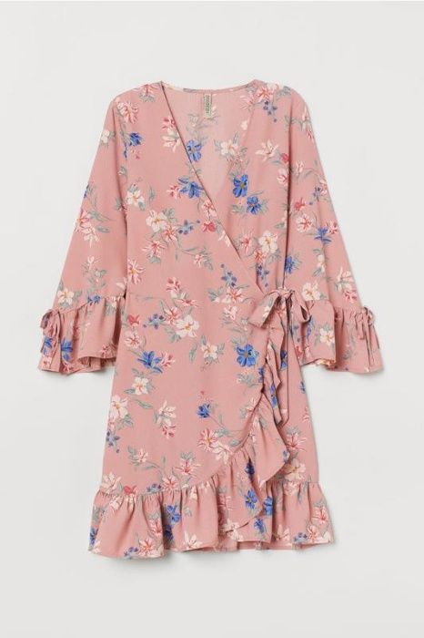Новое милейшее платье на запах в цветочный принт,нарядное платье h&m