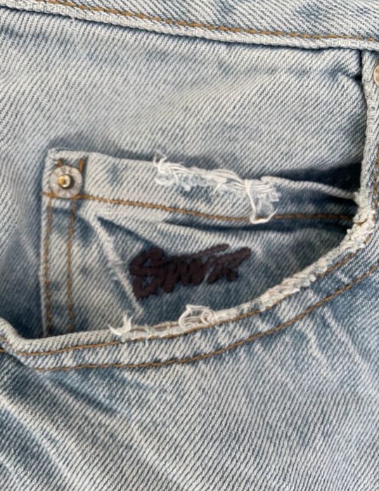 Calcoes azuis claros baggy