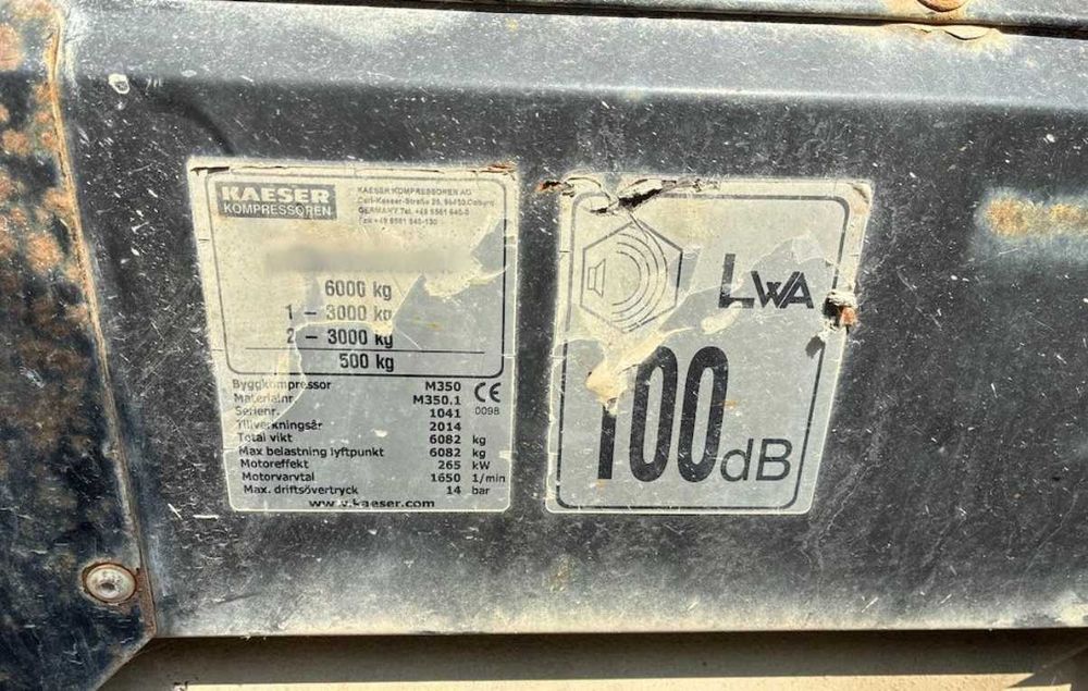 Kompresor śrubowy Kaeser M350 – 2014, 2197 h, zdalne sterowanie Kraków