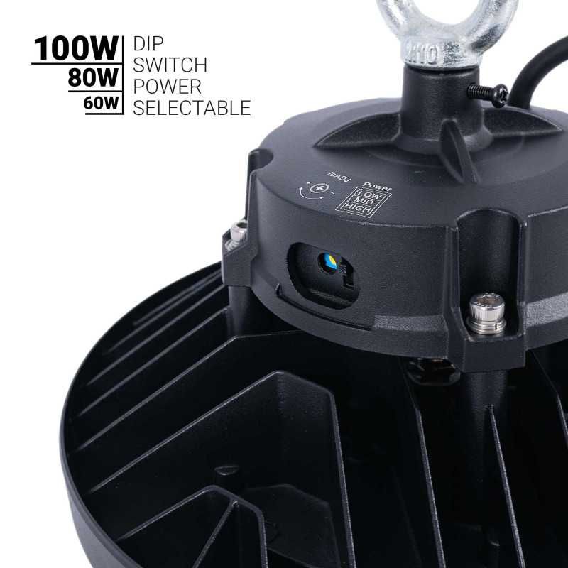 Campânula LED industrial 100W - PHILIPS Driver LIFUD 5000K