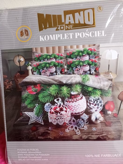 Sprzedam nową pościel świąteczną 160/200