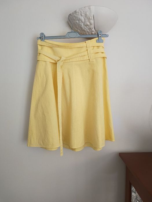 Spódnica z dodatkiem lnu H&M rozm. 36(8)