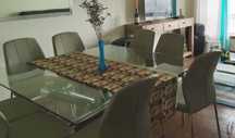 Mesa de vidro + 8 cadeiras