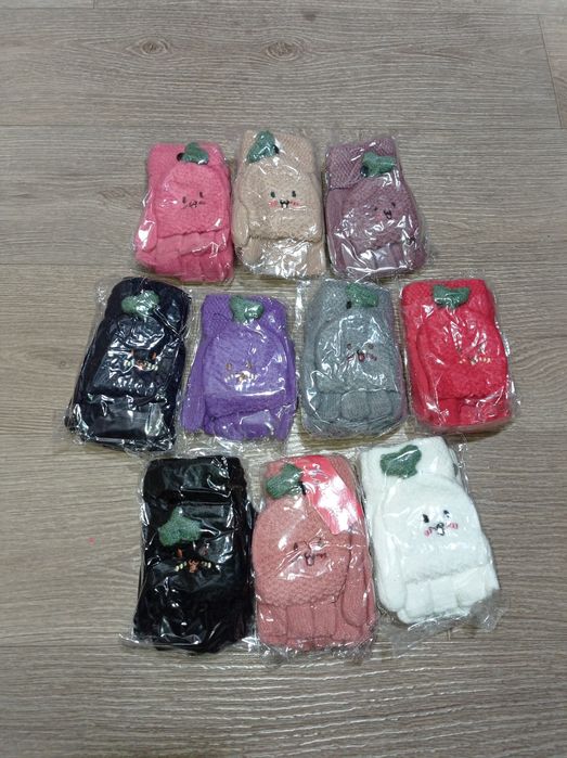 Рукавички ,мітенки-трансформери 2 пари