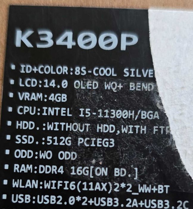 Ноутбук Asus Vivobook Pro K3400P Oled