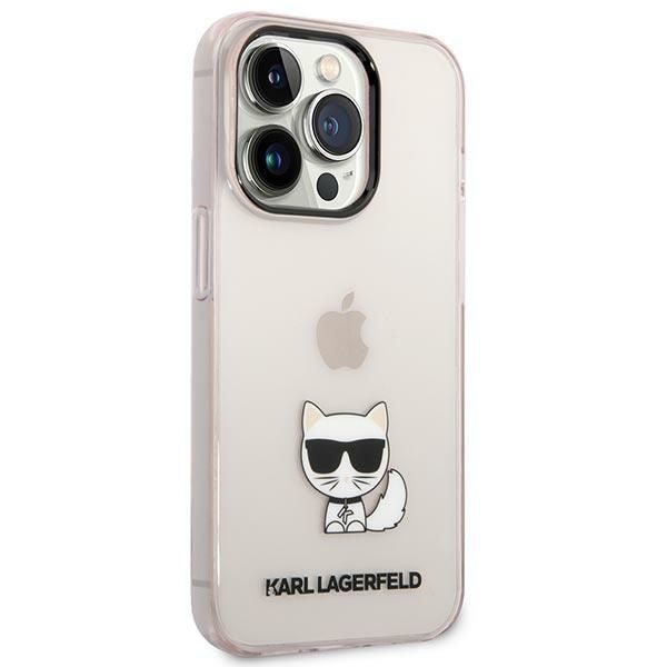 Karl Lagerfeld Etui iPhone 14 Pro Max Choupette Body, Różowy