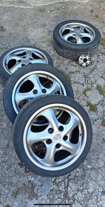 Jantes porsche 17 com conversores 5x100