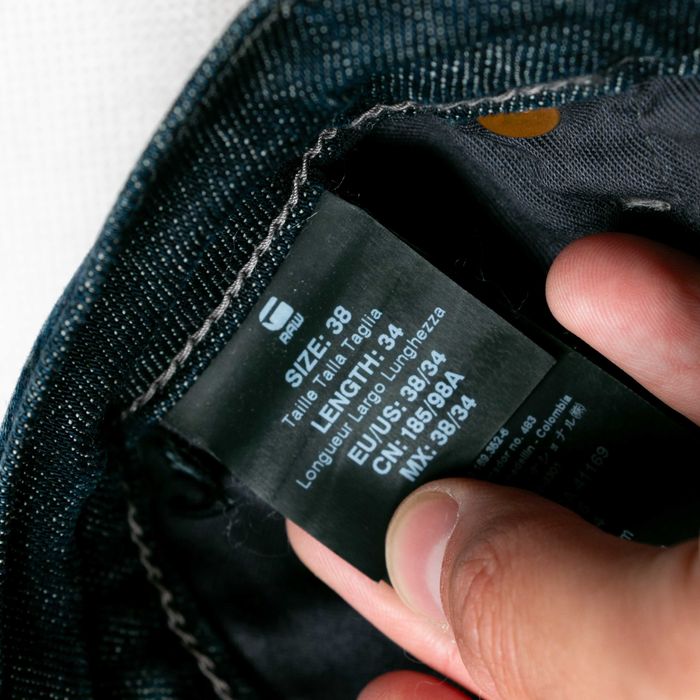 G-star Raw 3301 slim 38/34us spodnie jeansowe ciemny niebieski