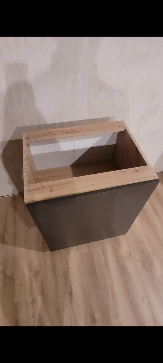 Szafka pod blat Zestaw Vinto antracyt Leroy dąb artisan 60