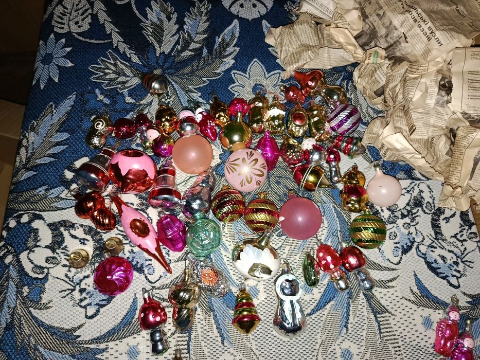 ёлочные СССР игрушки