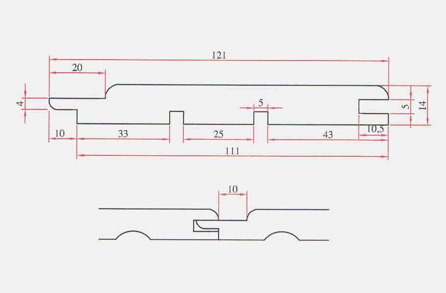 Deska elewacyjna szalówka podbitka boazeria 14x121 świerkowa SOFTLINE