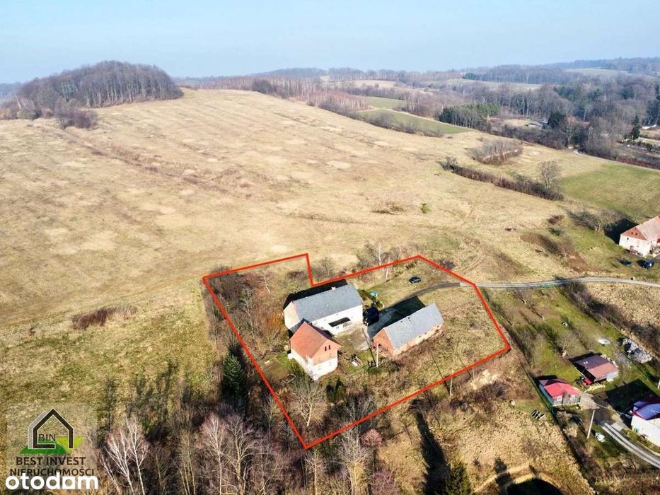 Gospodarstwo bez sąsiadów z widokiem na góry