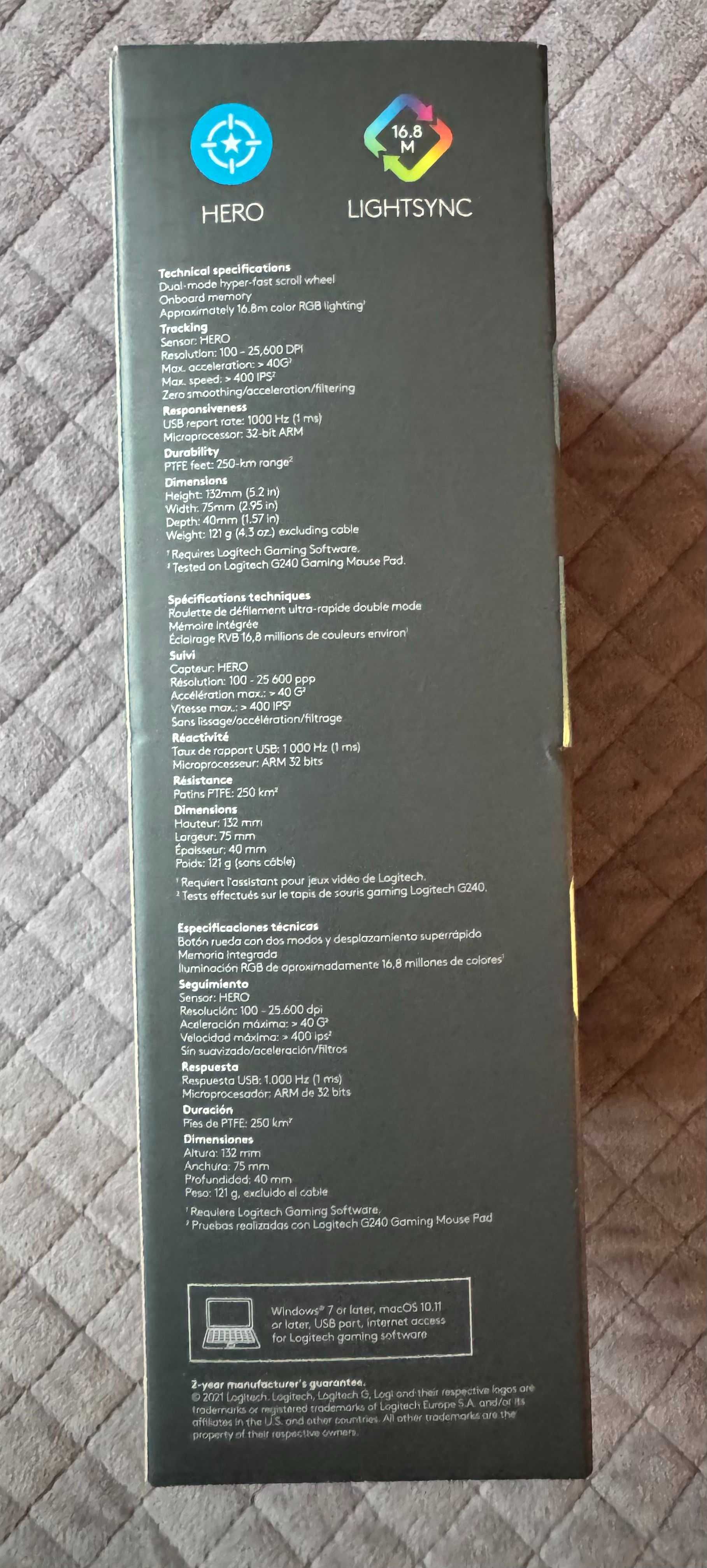 Mysz przewodowa Logitech G502 Hero