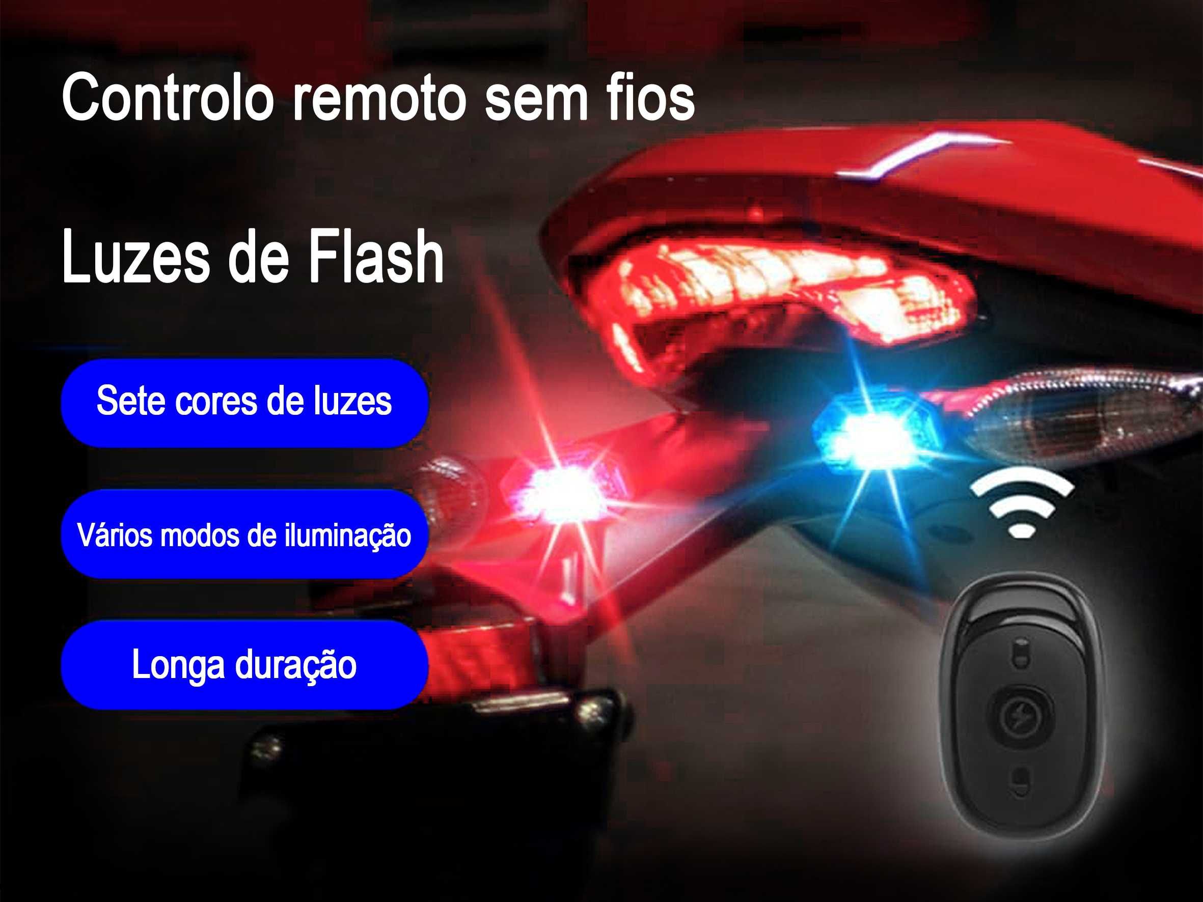 Luz estroboscópica LED com controle remoto