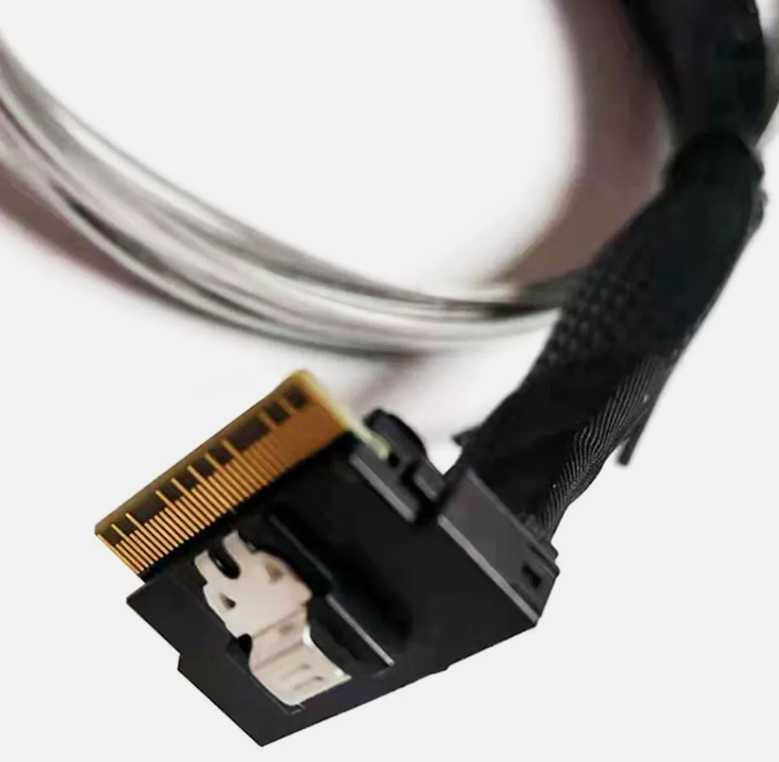 Kabel Slim Line SAS4.0 SFF-8654 8i - 8 x SATA 0.5M