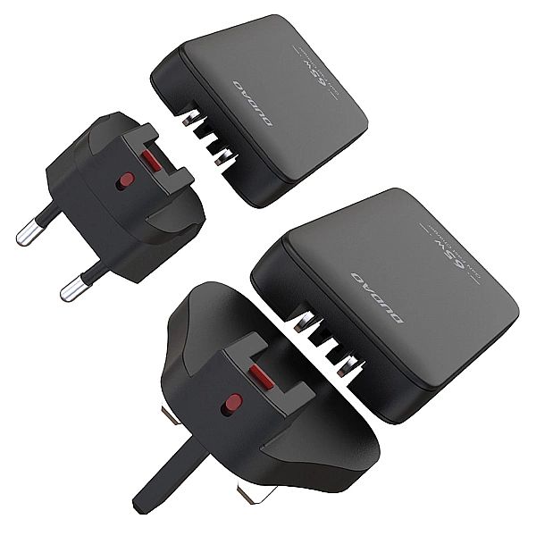 Ładowarka sieciowa GaN Dudao A65Q 65W USB-A / USB-C PD ultracienka - c