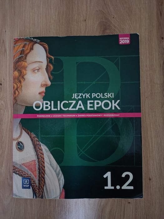 Podręcznik do języka polskiego Oblicza epok 1.2, wydawnictwo WSiP 2019
