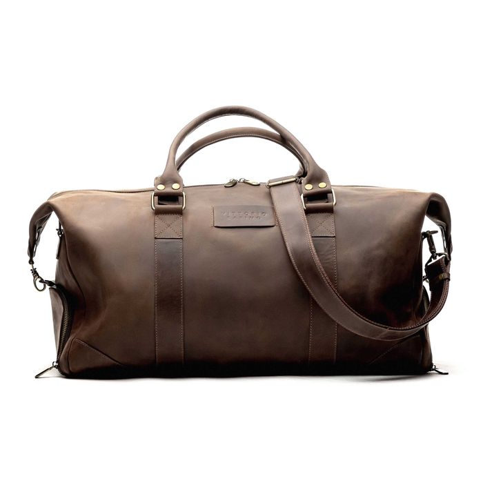 Большая кожаная сумка для путешествий / Дорожня шкіряна сумка VS130