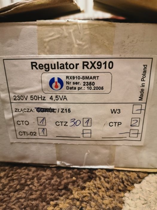 Frisko Regulator RX910 z bazą czujnik przylgowy i temperatury zewn *NO