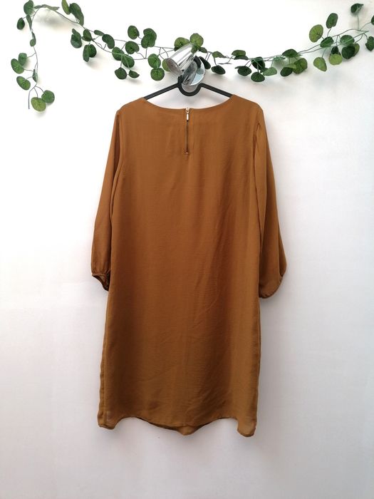 Vestido Midi cor Amarelo Torrado
